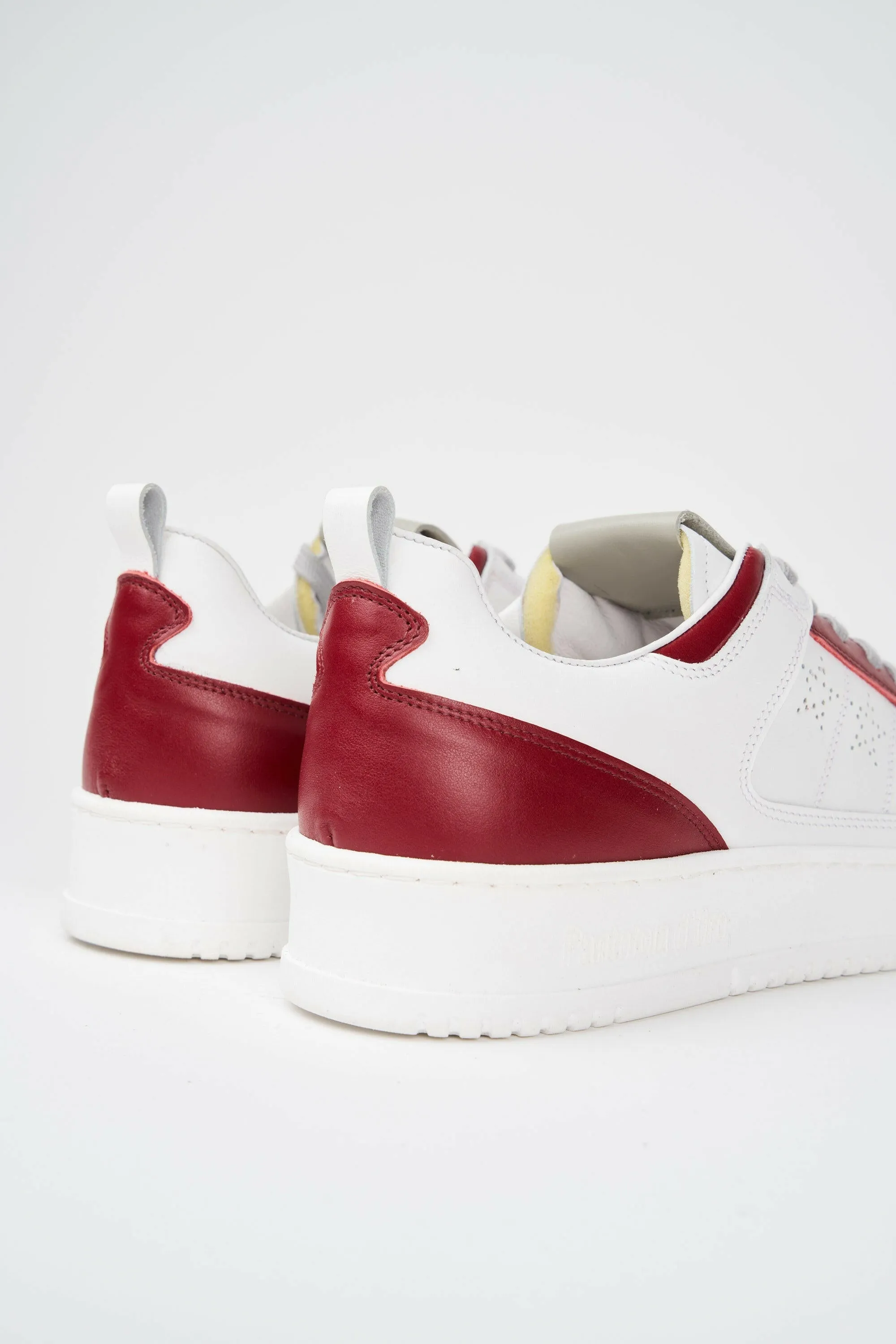 Sneakers uomo Penalty in pelle bianca e rossa