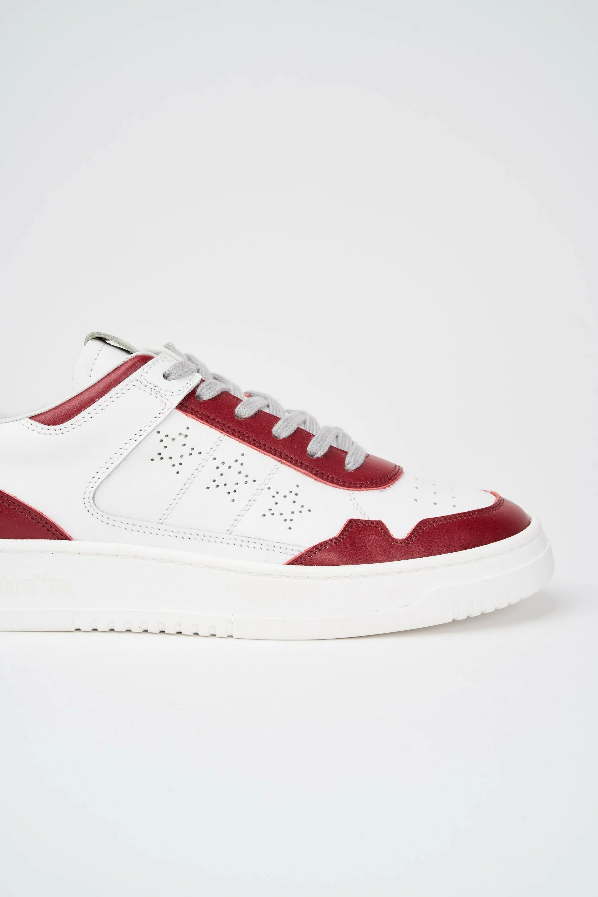 Sneakers uomo Penalty in pelle bianca e rossa