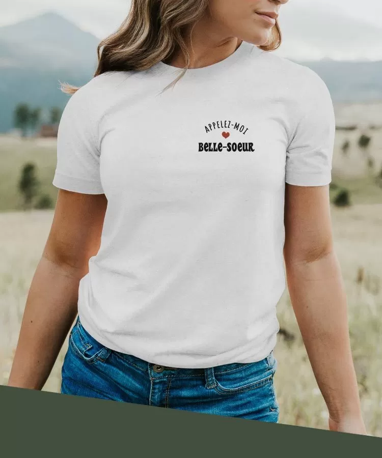 T-Shirt Appelez-moi Belle-Soeur Pour femme