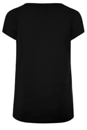 T-Shirt Basique Noir en Jersey