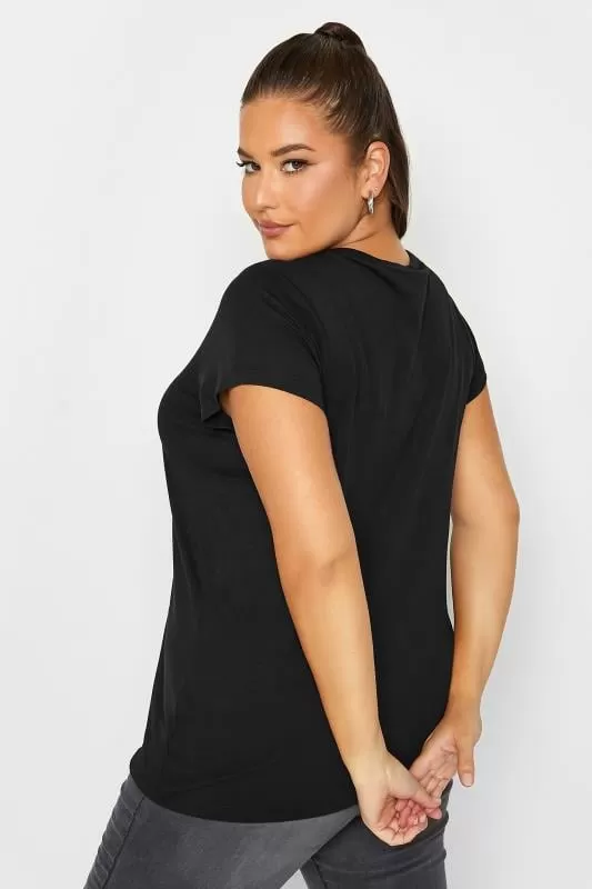 T-Shirt Basique Noir en Jersey