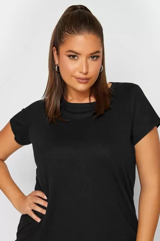 T-Shirt Basique Noir en Jersey