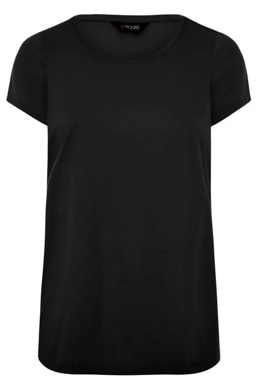 T-Shirt Basique Noir en Jersey