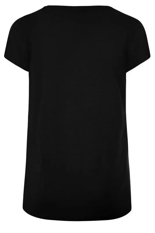 T-Shirt Basique Noir en Jersey