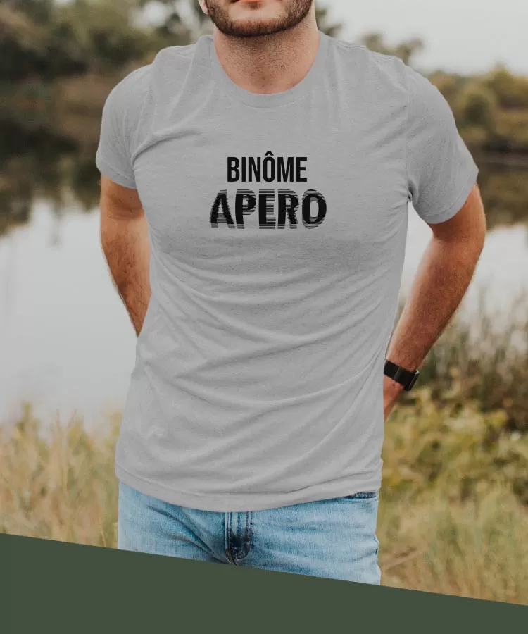 T-Shirt Binôme apéro face Pour homme