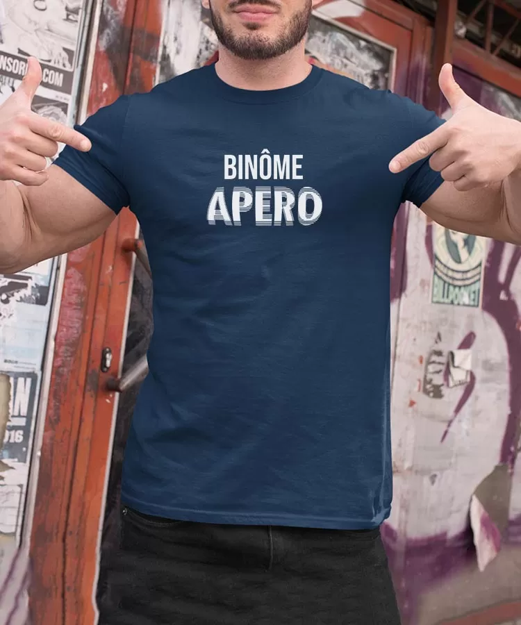 T-Shirt Binôme apéro face Pour homme