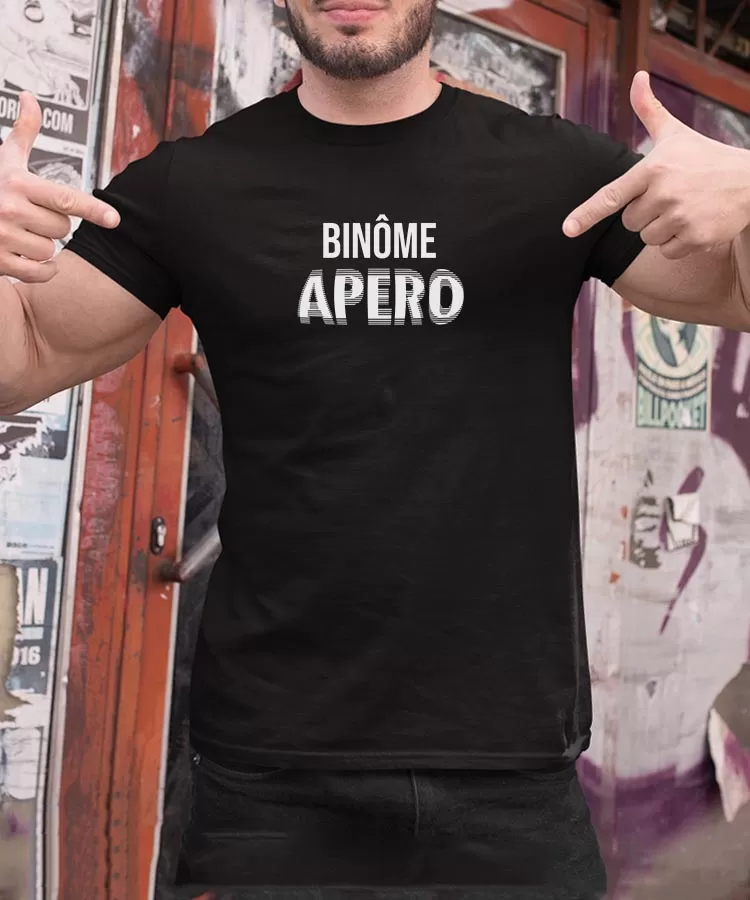 T-Shirt Binôme apéro face Pour homme