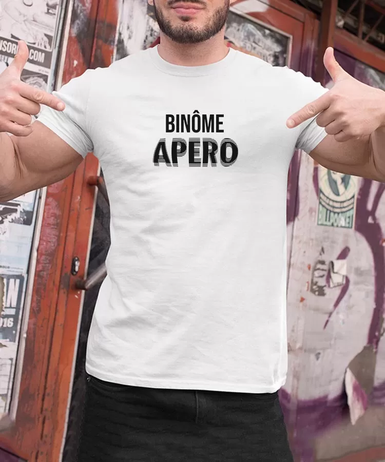 T-Shirt Binôme apéro face Pour homme