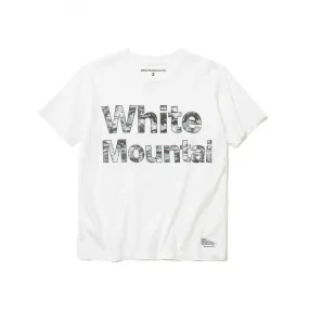 T-shirt Blanc imprimé "Camo Logo" | White Mountaineering