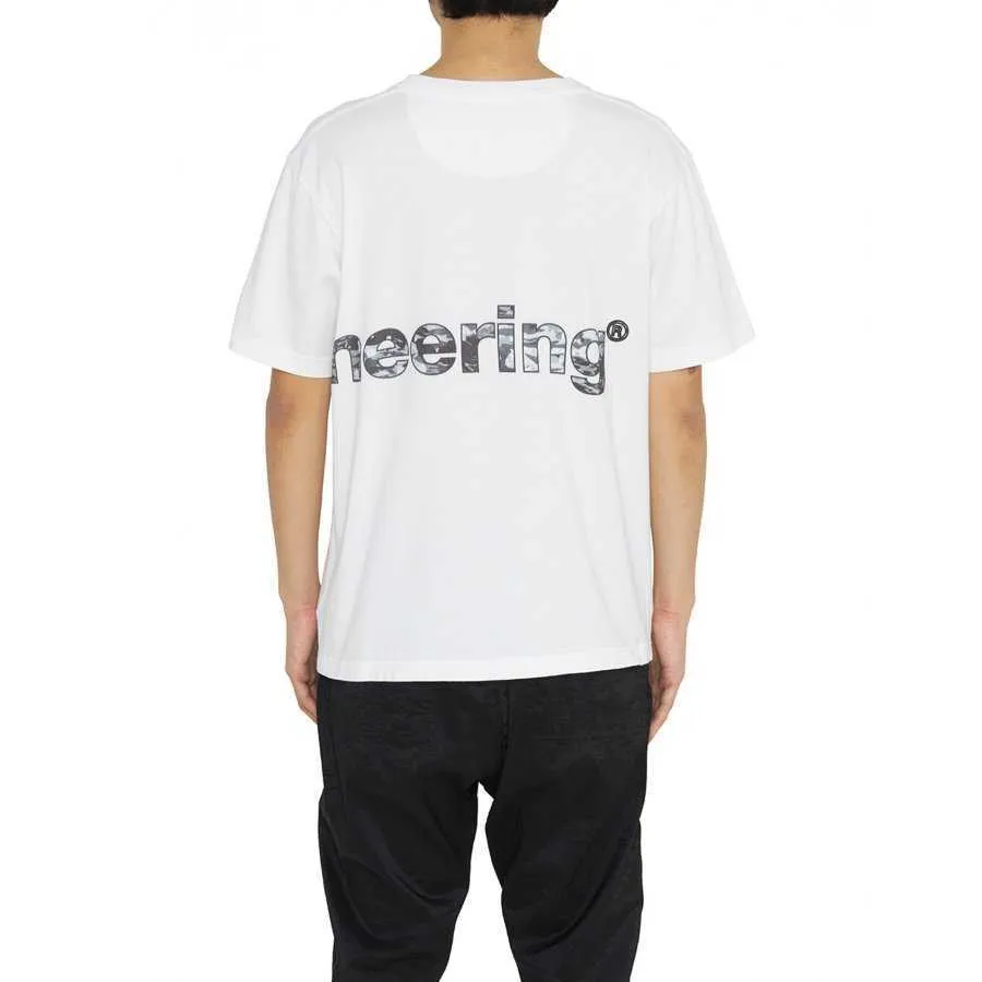 T-shirt Blanc imprimé "Camo Logo" | White Mountaineering