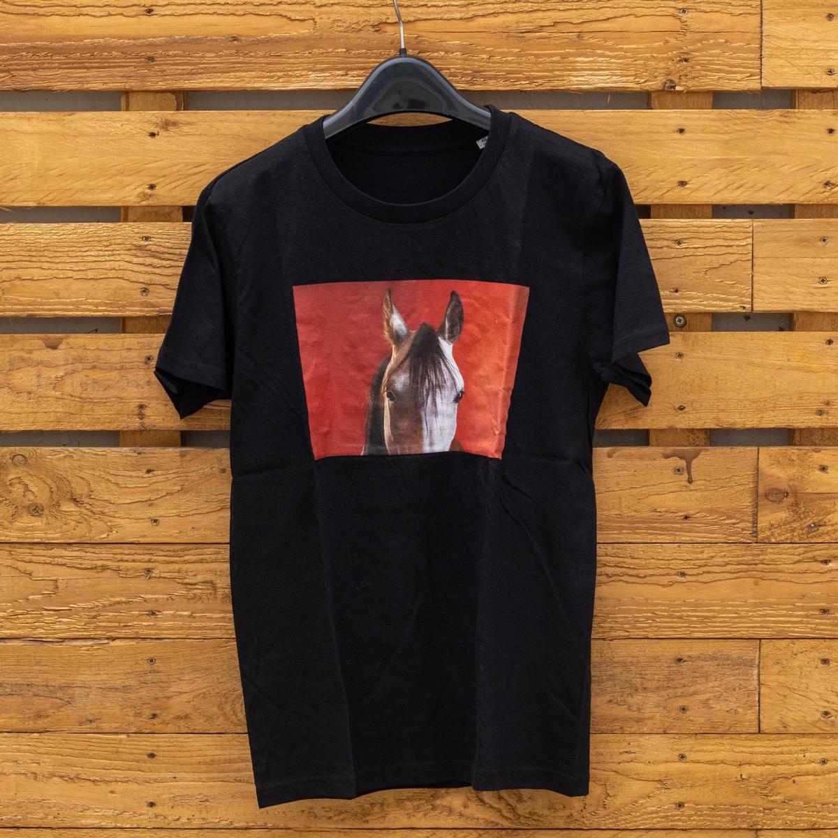 T-shirt cheval - noir - équitation - Taille XS - neuf