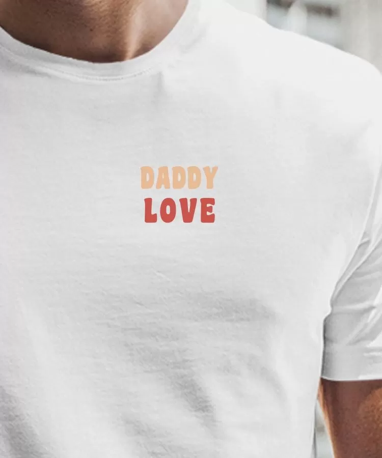 T-Shirt Daddy love Pour homme