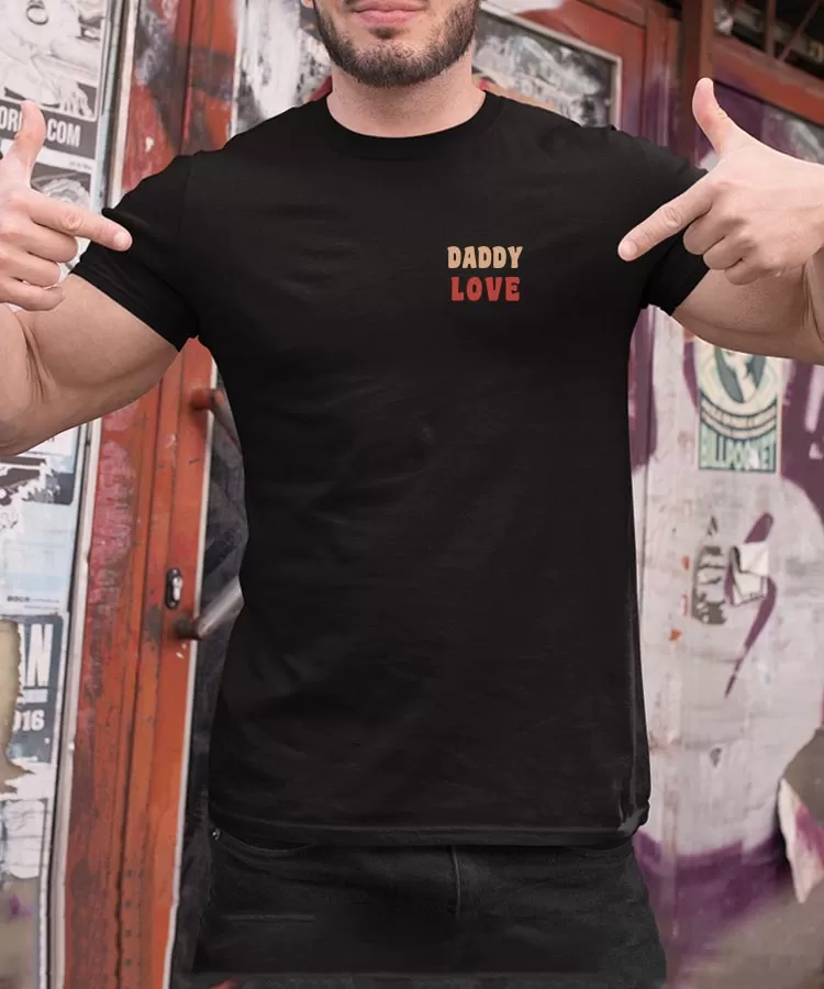 T-Shirt Daddy love Pour homme