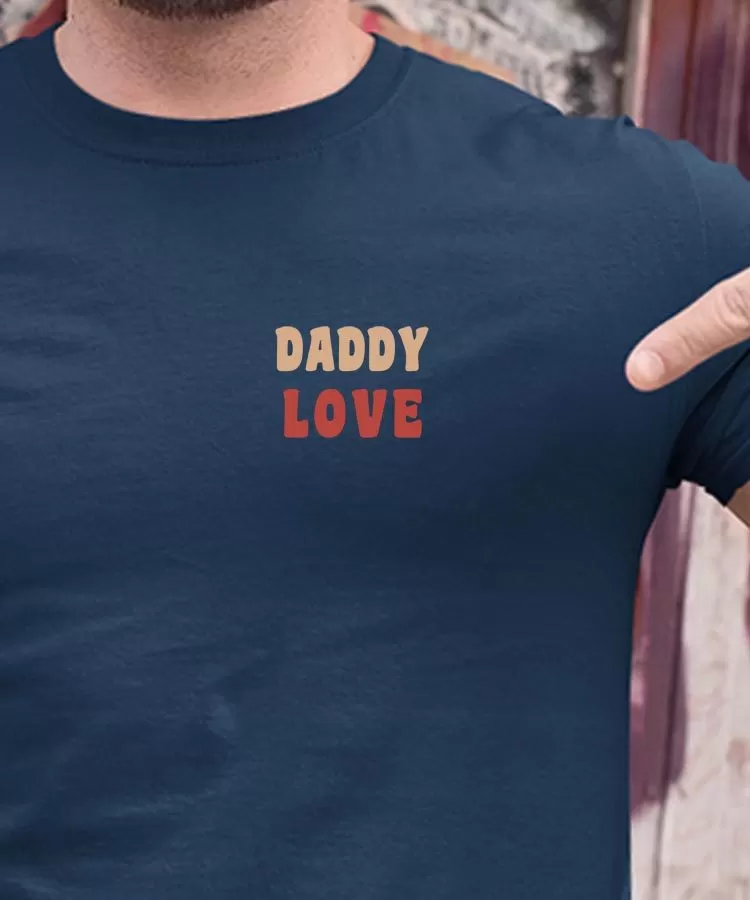 T-Shirt Daddy love Pour homme