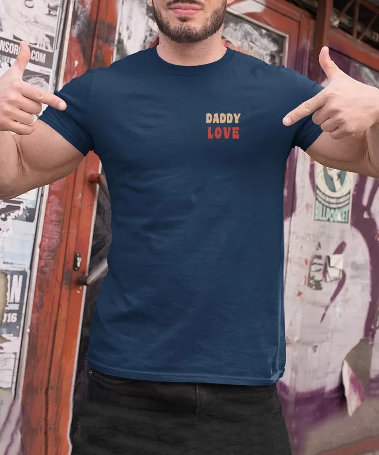 T-Shirt Daddy love Pour homme