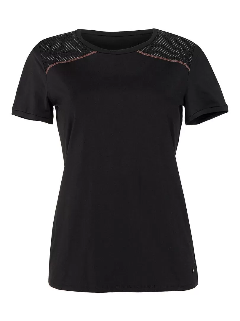 T-shirt de sport manches courtes Energy noir - Noir