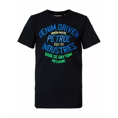 T-shirt Denim Driven - Noir - Petrol Industries