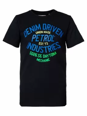 T-shirt Denim Driven - Noir - Petrol Industries