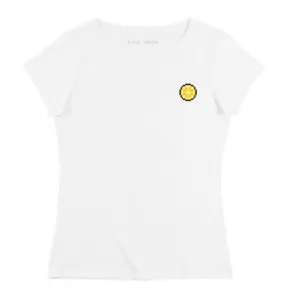 T-shirt Femme Pixel Citron - Top Imprimé Rondelle de Citron | Grafitee