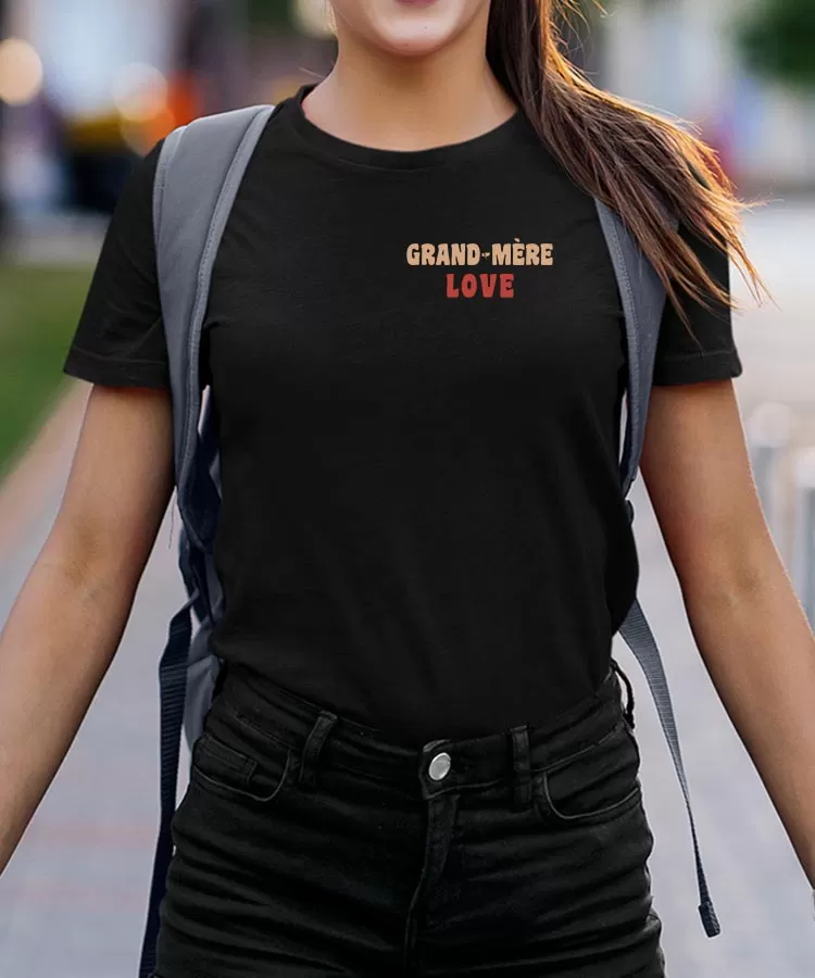 T-Shirt Grand-Mère love Pour femme