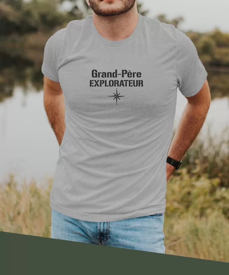 T-Shirt Grand-Père explorateur Pour homme