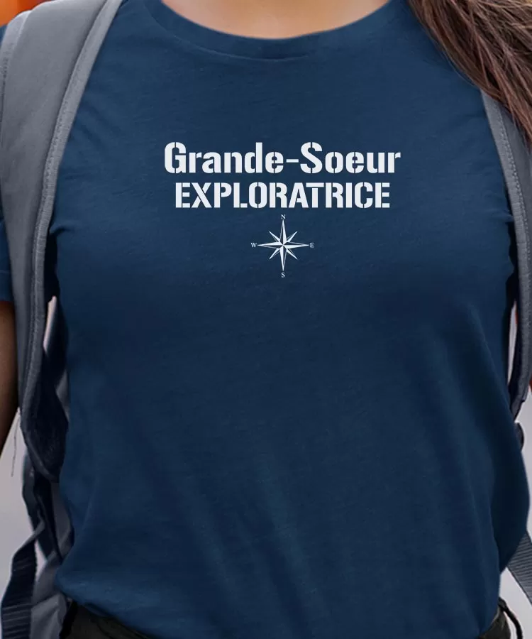 T-Shirt Grande-Soeur exploratrice Pour femme