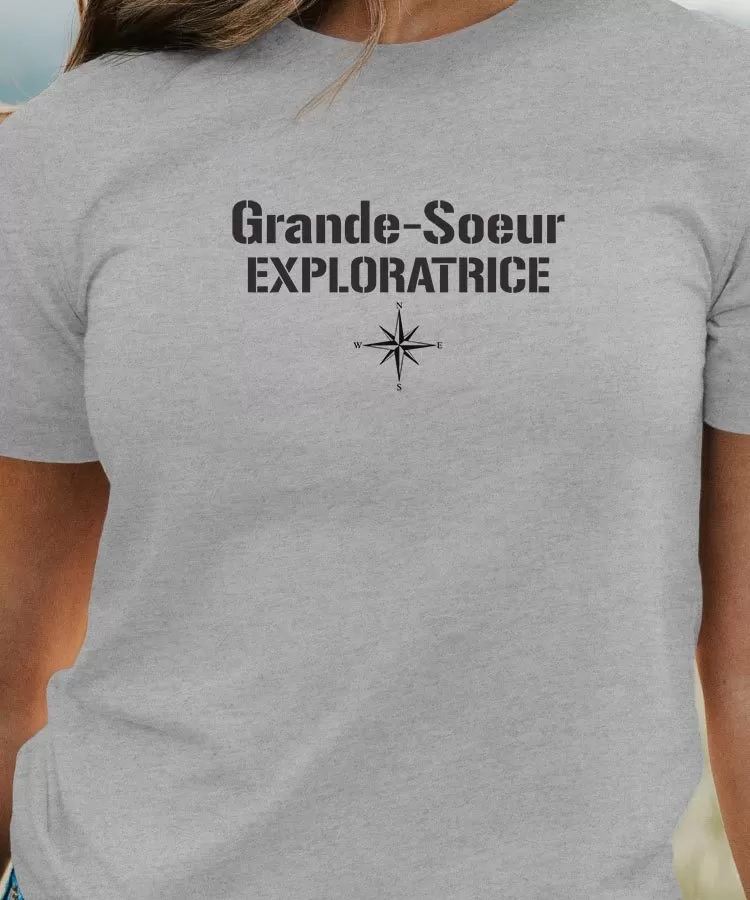 T-Shirt Grande-Soeur exploratrice Pour femme