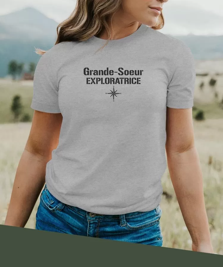 T-Shirt Grande-Soeur exploratrice Pour femme