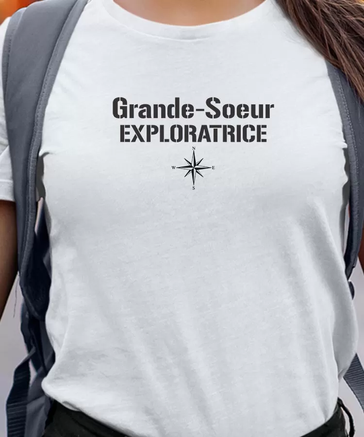 T-Shirt Grande-Soeur exploratrice Pour femme