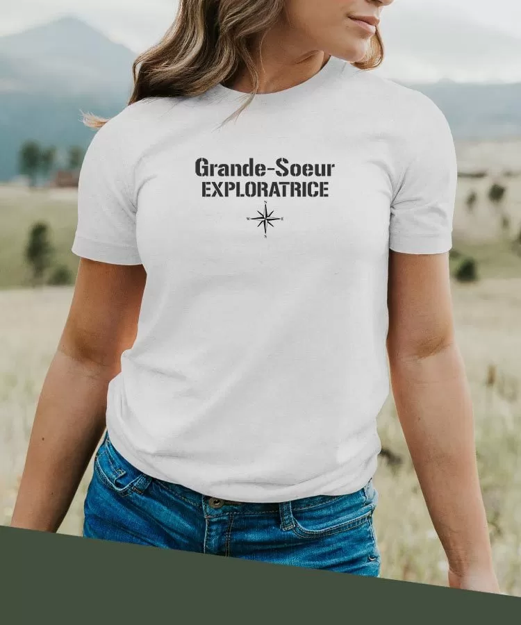 T-Shirt Grande-Soeur exploratrice Pour femme