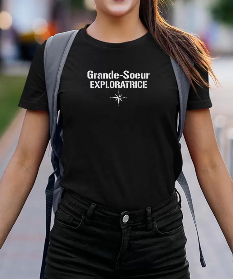 T-Shirt Grande-Soeur exploratrice Pour femme