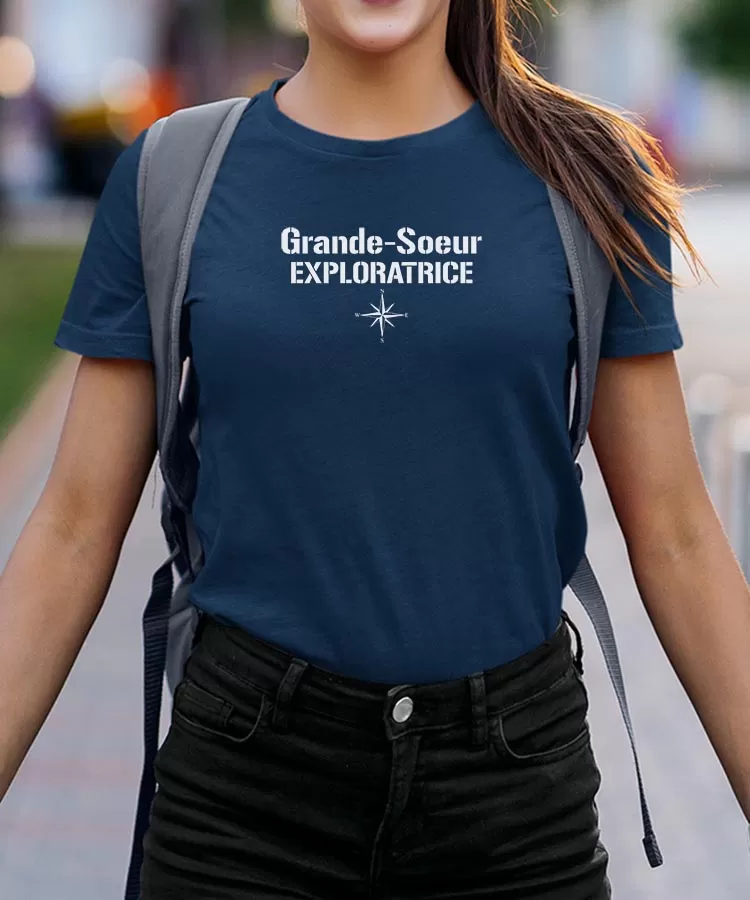 T-Shirt Grande-Soeur exploratrice Pour femme