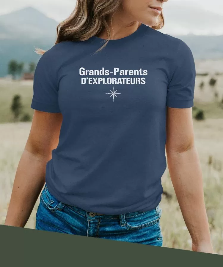 T-Shirt Grands-Parents d'explorateurs Pour femme