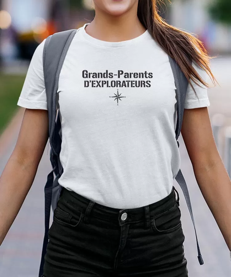 T-Shirt Grands-Parents d'explorateurs Pour femme