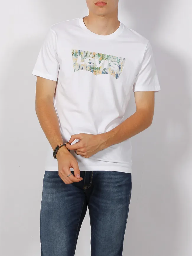 T-shirt graphic crewneck blanc homme - Levis | wimod