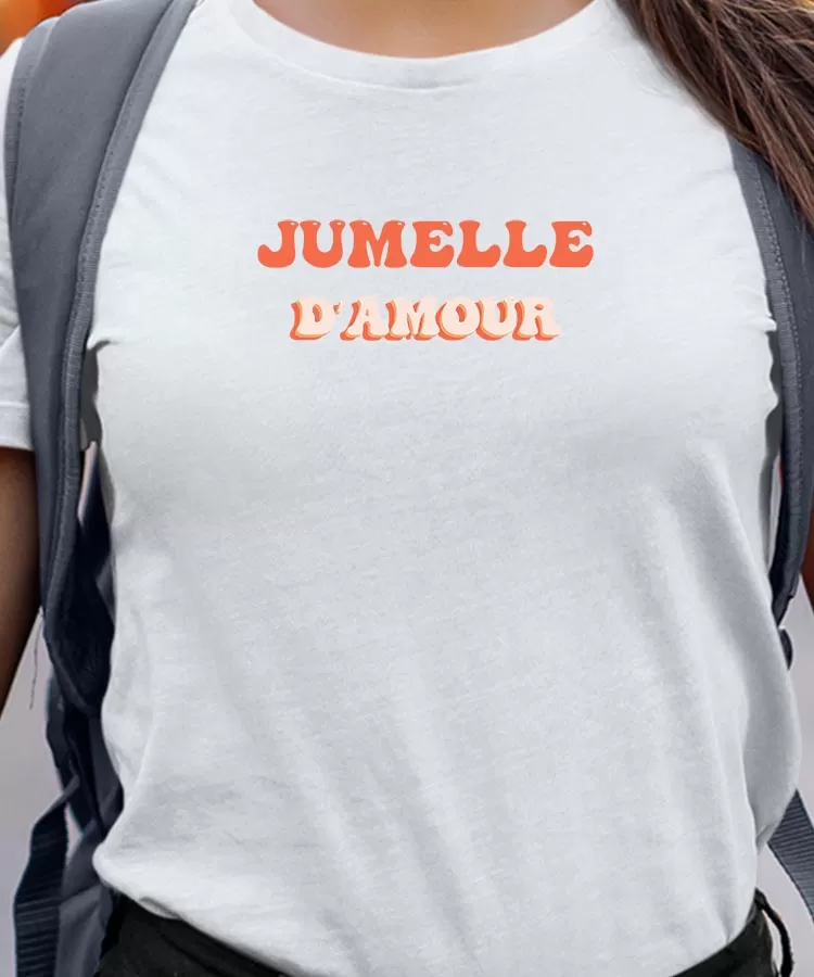 T-Shirt Jumelle d'amour Pour femme