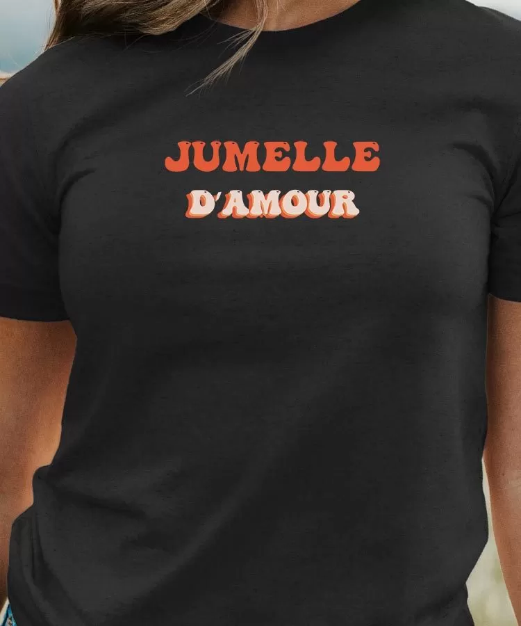 T-Shirt Jumelle d'amour Pour femme