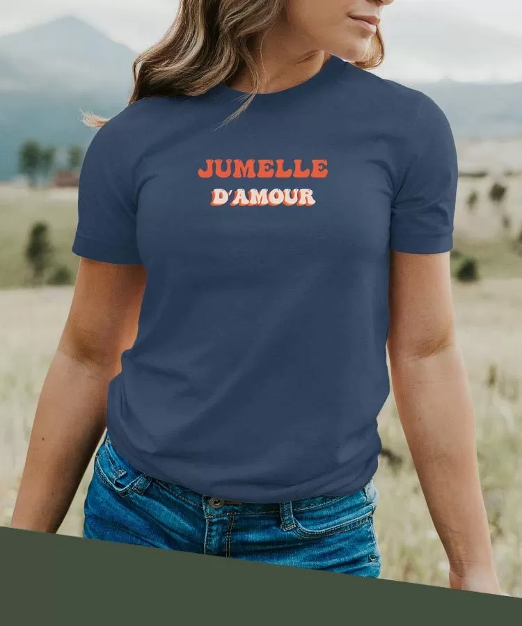 T-Shirt Jumelle d'amour Pour femme