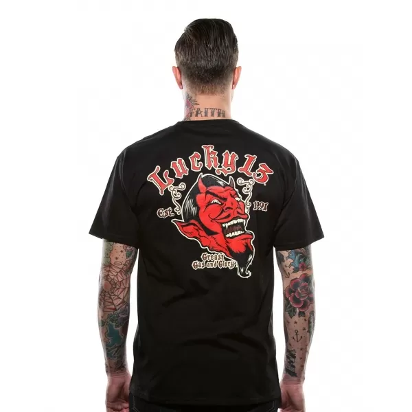 T-shirt Lucky 13 tête de diable.