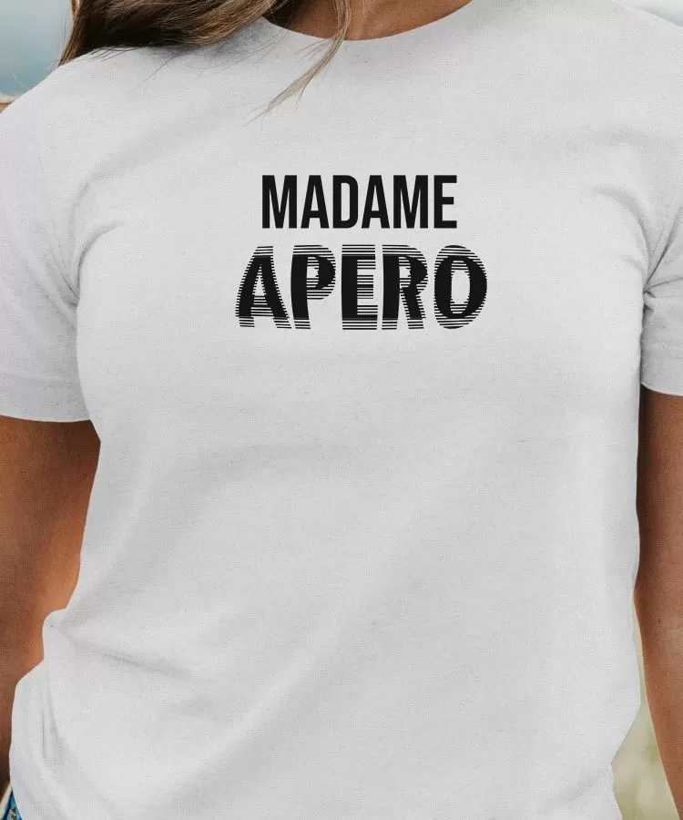 T-Shirt Madame apéro face Pour femme