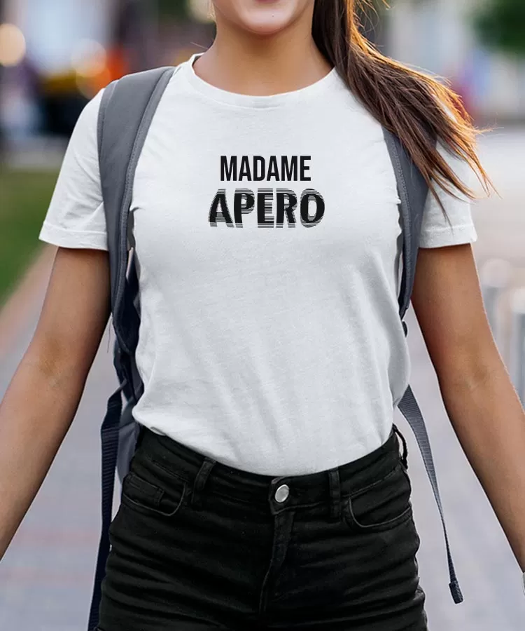 T-Shirt Madame apéro face Pour femme