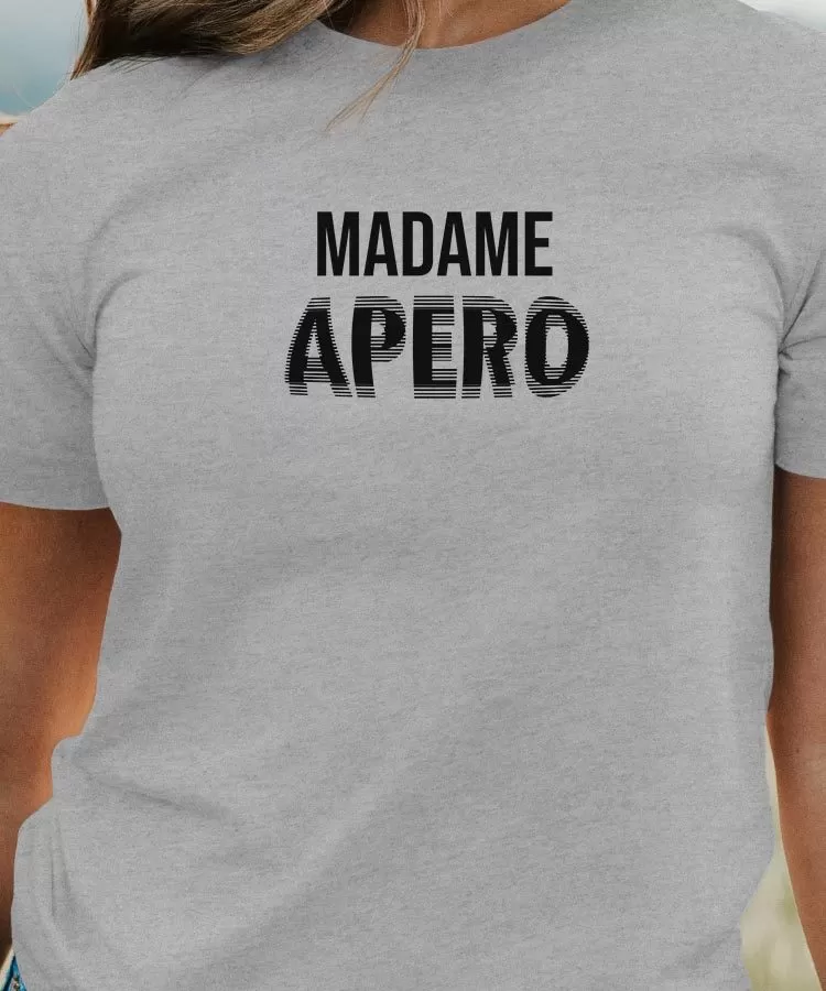 T-Shirt Madame apéro face Pour femme