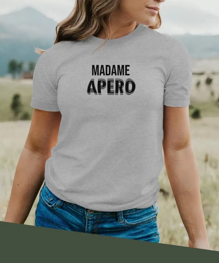 T-Shirt Madame apéro face Pour femme