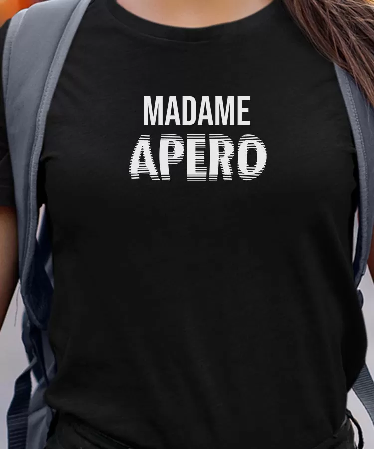 T-Shirt Madame apéro face Pour femme