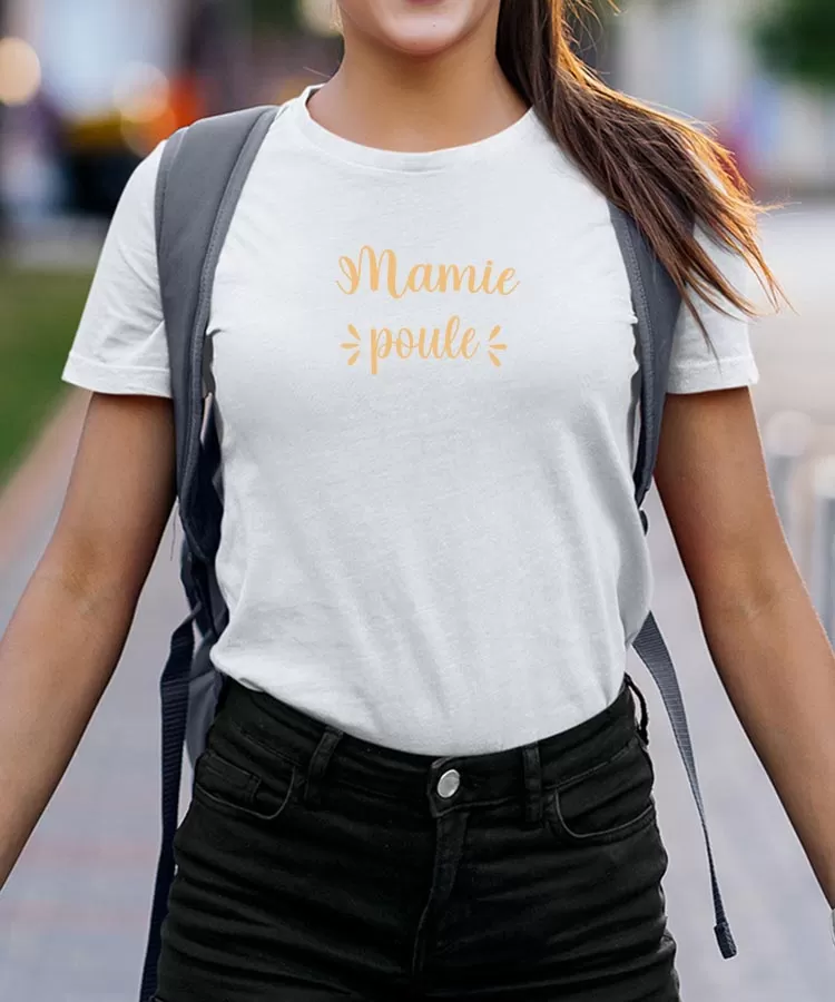 T-Shirt Mamie poule Pour femme