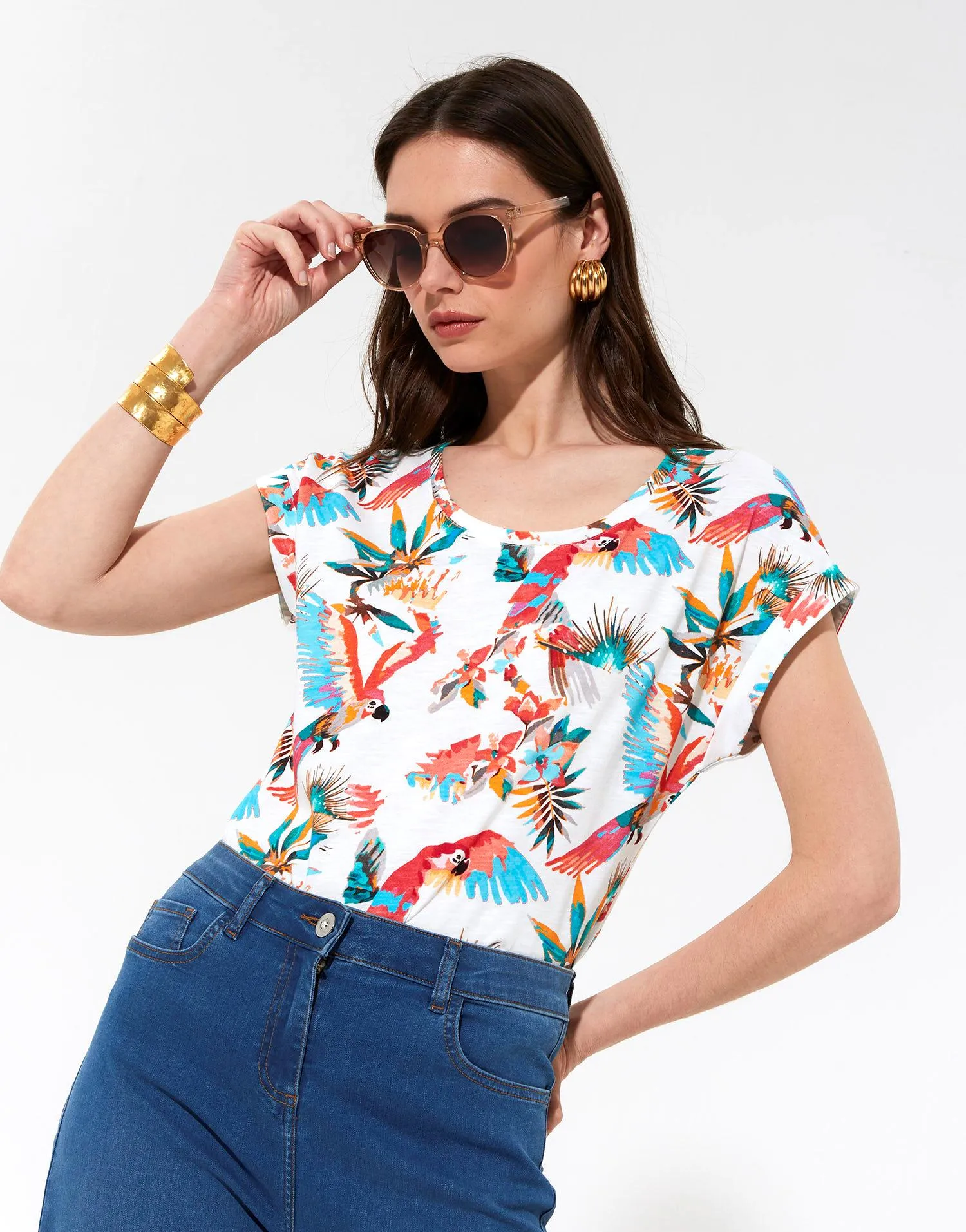 T-Shirt manches courtes 100% coton imprimé