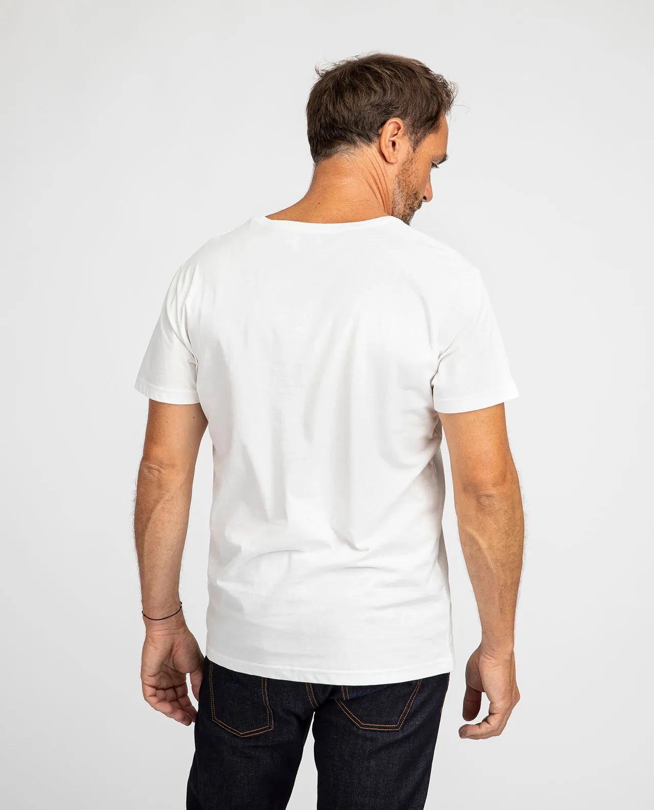 T-Shirt manches courtes en coton bio imprimé Multivan