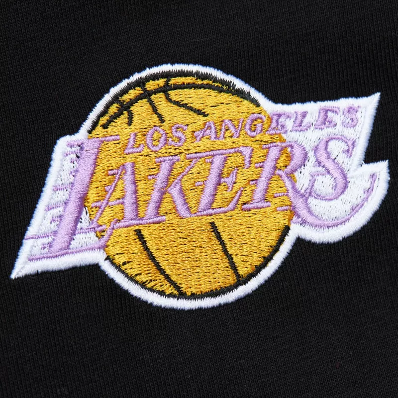 T-Shirt manches courtes Mitchell & Ness Los Angeles Lakers - Noir