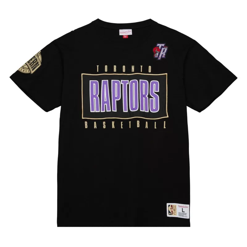 T-Shirt manches courtes Mitchell & Ness Toronto Raptors - Noir