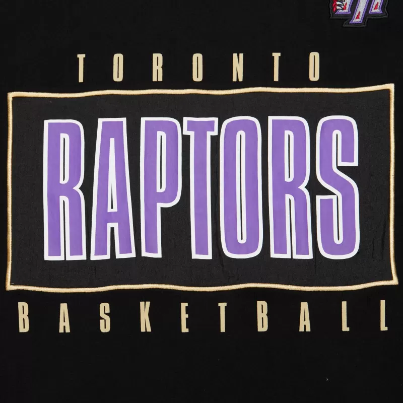 T-Shirt manches courtes Mitchell & Ness Toronto Raptors - Noir